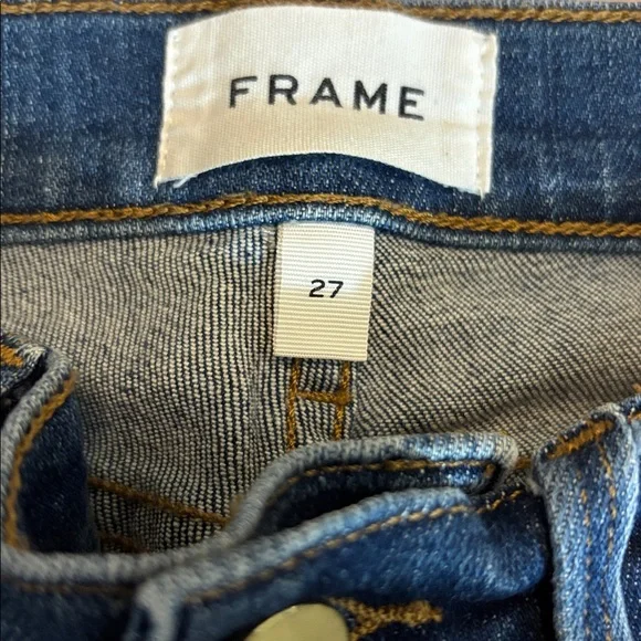 FRAME | denim blue jeans le high skinny 27 - Picture 4 of 6